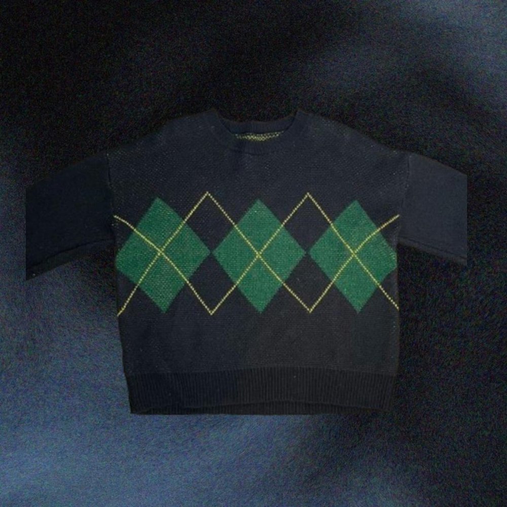 Retro Argile Sweater Blue Green